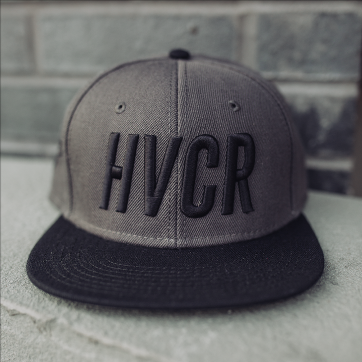 HVCR LOGO IN GRAY & BLACK SNAPBACK – Hivecore Clothing.com