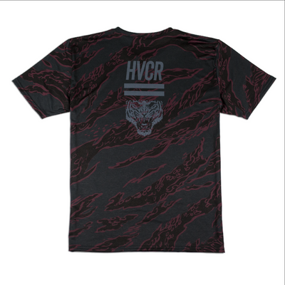 KING TIGER || EXPLODED TIGER CAMO TEE IN BLACK